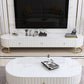 Eigentijdse tv-console Moderne tv-standaard met lades voor de woonkamer
