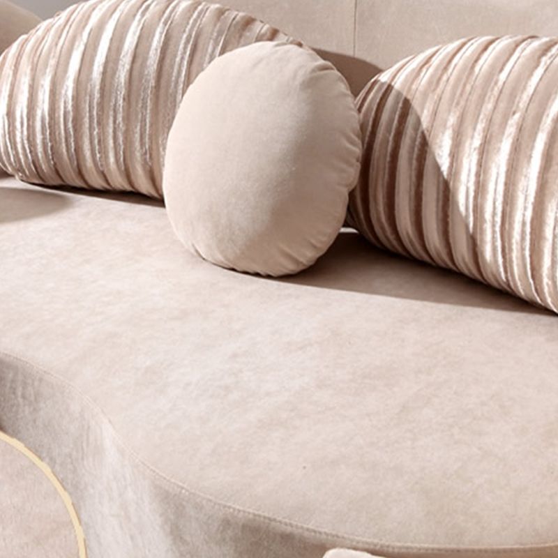 145.67"L x 35.43"W x 31.5"H Fabric Armless Sofa Adjustable Tight Back Sectionals Clearhalo 'furn' 'furn_sectionals' 'Furniture' 'furniture_sectionals' 'Living Room Furniture' 'Sectionals' 1200x1200_18710267-e6d7-4f84-9a27-15f09c062874