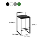 Scandinave Rectangle Seat Bar Tabouret Tabillard Bas Barstool pour Bristol