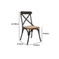 Industrial Dining Table Set 1/2/5 Pcs Solid Wood Top Dining Table and Chairs