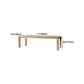 Rectangle Pine Wood Table for Restaurant Modern Dining Table with 4 Legs