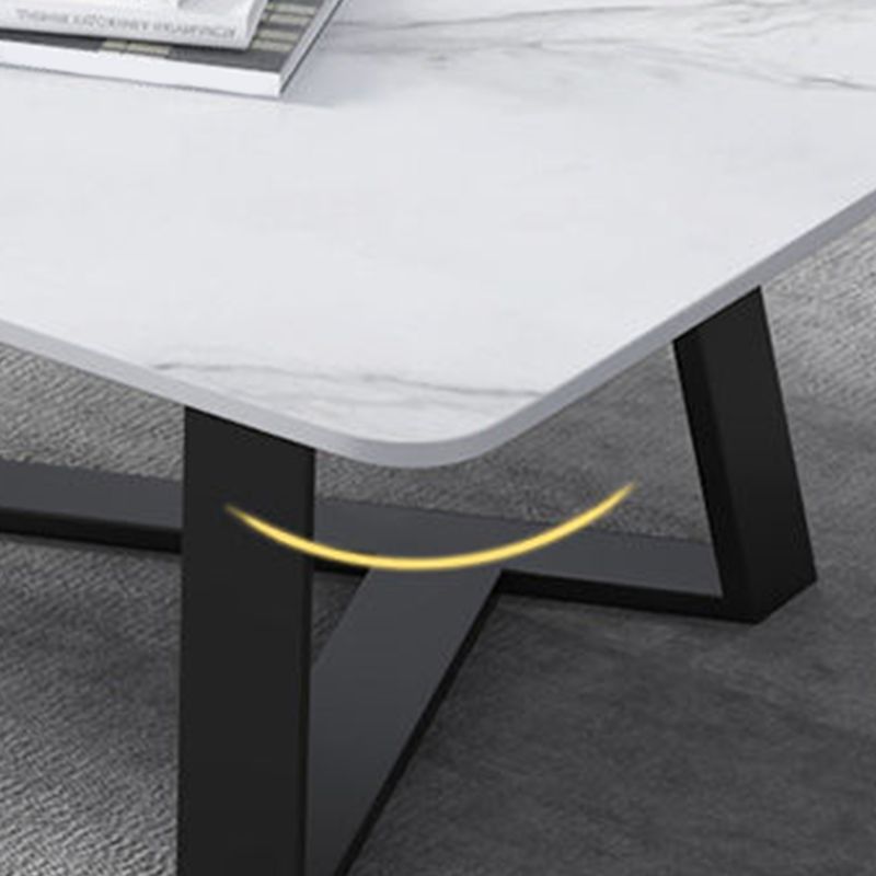 グラムスタイルグレー/ブラックゴールド/ホワイトゴールドロックスレートトップコーヒーテーブル