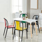 Scandinavian Armless Dining Chairs Plastic Slat Back Side Chairs with Black Legs Clearhalo ' kitchen&dining_furn' 'Dining Chairs' 'Dining Tables & Seating' 'dining_chair' 'Furniture' 'furniture_dining_chair' 'Kitchen & Dining Furniture' 'kitchen' 1200x1200_1874fba5-8689-4051-bebd-72404ecc4e9f