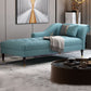 Glam Chaise Lounge Couch One Armed Chaise Lounge with Pillow