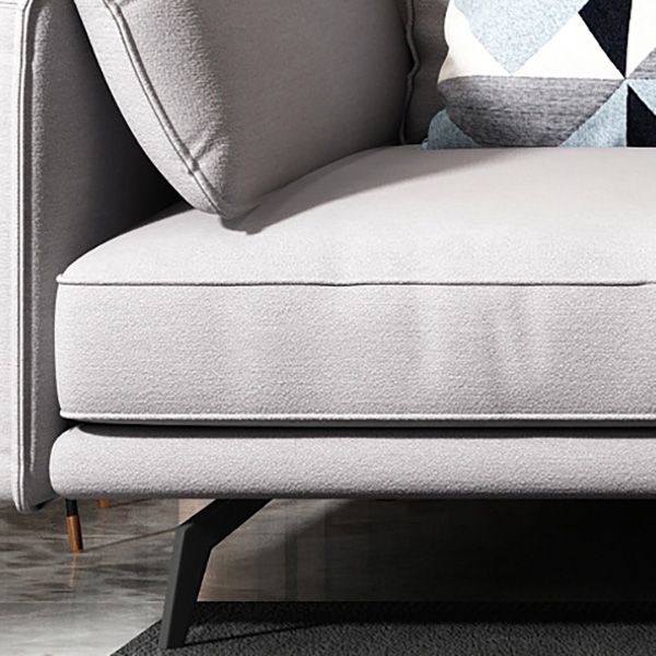 180 cm brede Scandinavische sectionele bank, lichtgrijze slaapbank