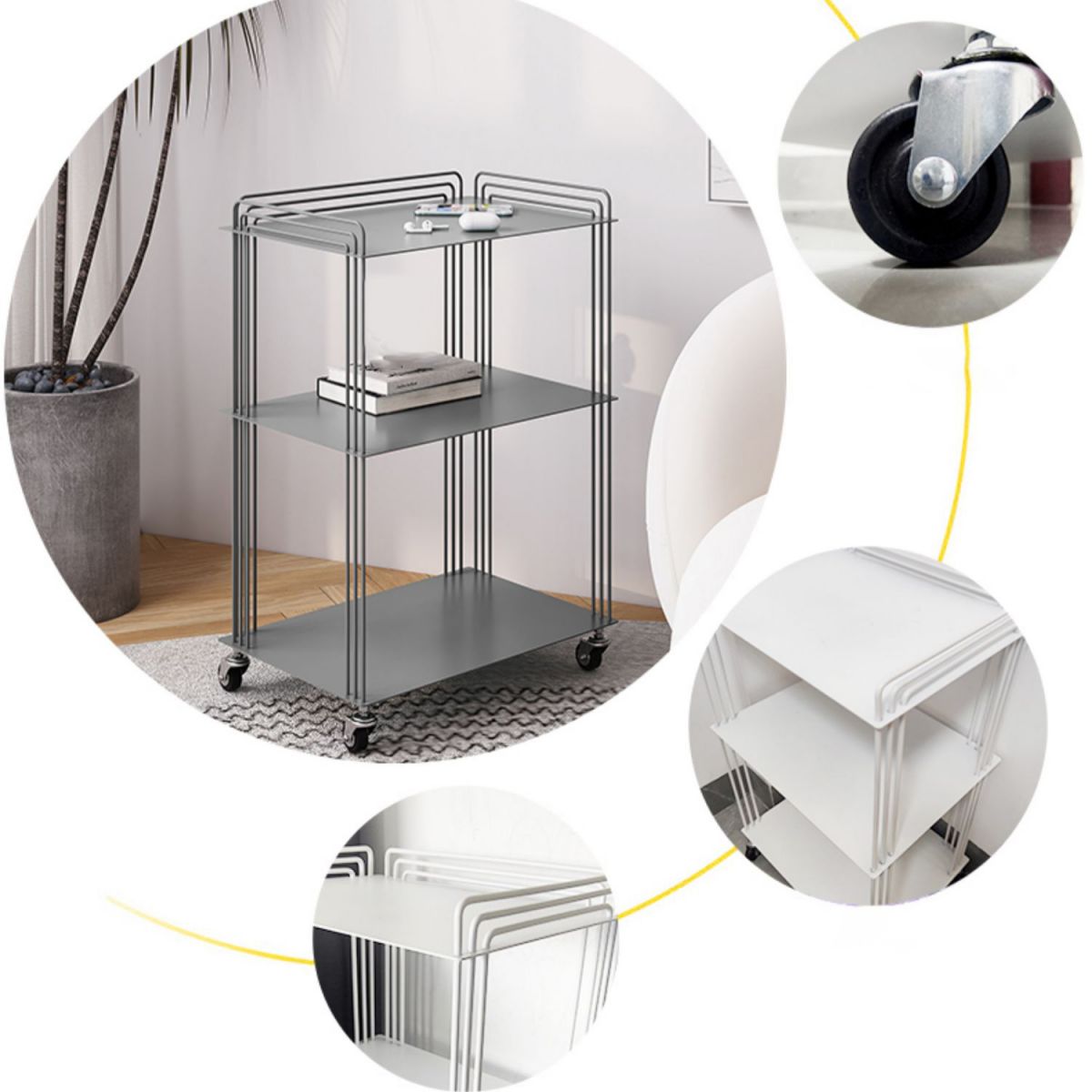 Scandinavian Geometric Bookcase Metal Shelves Included Bookshelf,26" H x 11.8" W Clearhalo 'Bookcases' 'furn' 'furn_bookcases' 'Furniture' 'furniture_bookcases' 'Office Furniture' 1200x1200_187973b3-5d74-4bf0-9fb5-6aa9a9237778