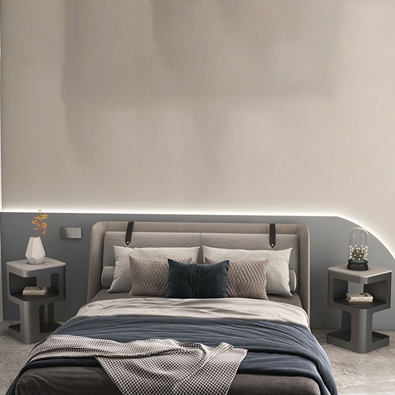 Glam Accent Table Nachtstand metaal/stenen nachttafel voor slaapkamer