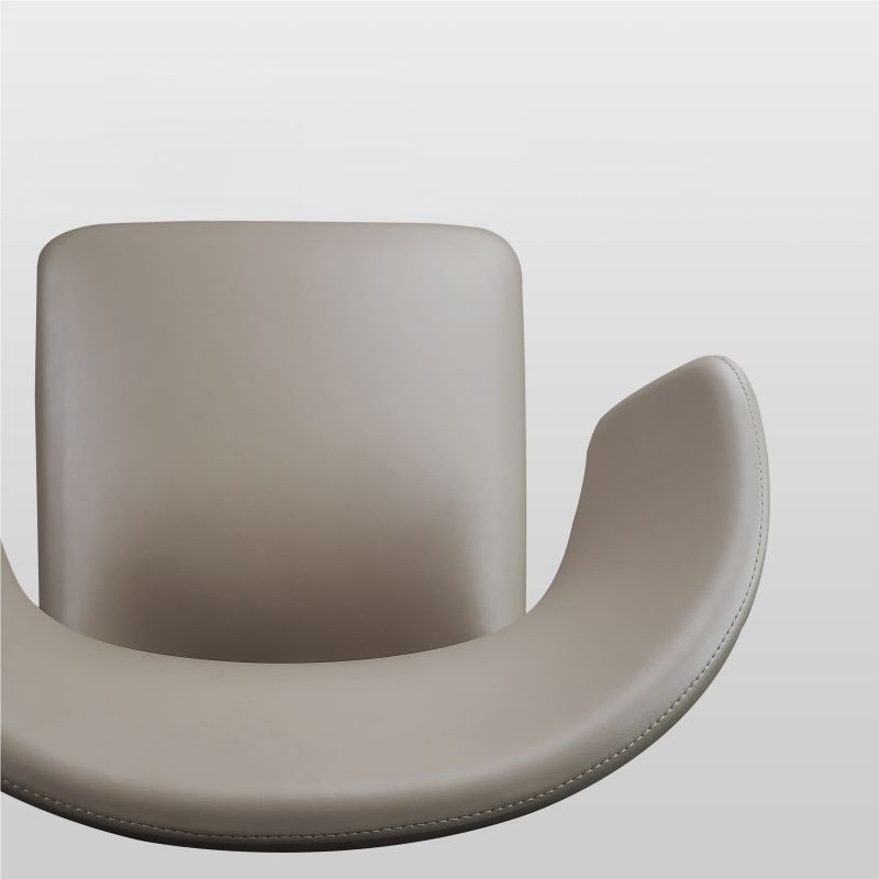 Designer Style Leather Arm Chair Matte Finish Wingback Single Dining Chair Clearhalo ' kitchen&dining_furn' 'Dining Chairs' 'Dining Tables & Seating' 'dining_chair' 'furn' 'furn_dining_chair' 'Furniture' 'furniture_dining_chair' 'Kitchen & Dining Furniture' 'kitchen' 1200x1200_187a277e-524b-42f1-b274-caa05a973e85