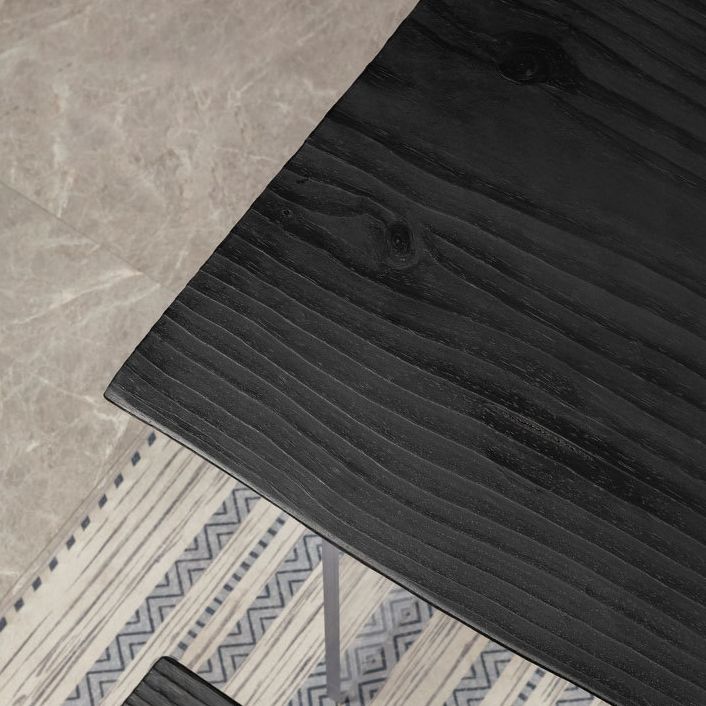 Houten bovenste eettafel traditionele luxe tafel met dubbele voetstukbasis