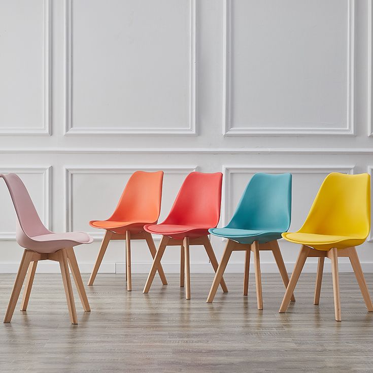 Modern Style Chairs Kitchen Armless Side Chair with Wooden Legs Clearhalo 'Dining Chairs' 'Dining Tables & Seating' 'dining_chair' 'Furniture' 'furniture_dining_chair' 'Kitchen & Dining Furniture' 1200x1200_187b6e39-66a1-45c3-955d-5e9fe1b9a75e