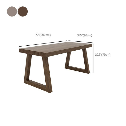 Rectangle Dining Set 1/2/3/5 Pcs Solid Wood Dining Table and Chairs