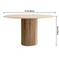 Solid Wood Brown Tone Dining Table Simplicity Pedestal Table for Dining Room Clearhalo ' dining_table' 'Dining Tables & Seating' 'Dining Tables' 'furn' 'furn_dining_table' 'Furniture' 'furniture_dining_table' 'Kitchen & Dining Furniture' 'kitchen&dining_furn' 'kitchen' 'kitchen_dining_table' 1200x1200_187dfec0-4c46-45b2-9fef-9348d96c2490