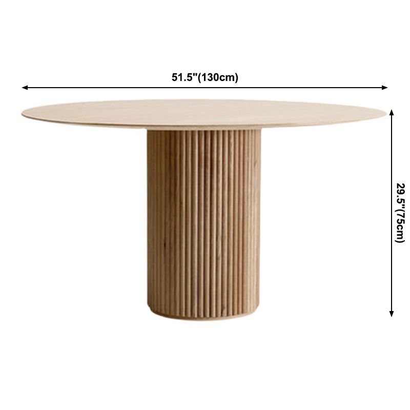 Solid Wood Brown Tone Dining Table Simplicity Pedestal Table for Dining Room Clearhalo ' dining_table' 'Dining Tables & Seating' 'Dining Tables' 'furn' 'furn_dining_table' 'Furniture' 'furniture_dining_table' 'Kitchen & Dining Furniture' 'kitchen&dining_furn' 'kitchen' 'kitchen_dining_table' 1200x1200_187dfec0-4c46-45b2-9fef-9348d96c2490