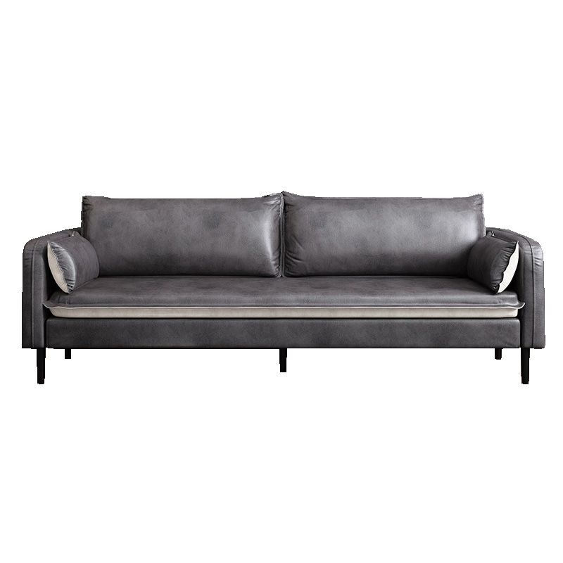 Contemporary Standard Sofa Couch Square Arm Sofa Set with Pillows Clearhalo 'Furniture' 'furniture_sofas' 'Living Room Furniture' 'Sofa' 'sofas' 1200x1200_187eb661-bc9e-4e33-9a7c-fb3212c419a9