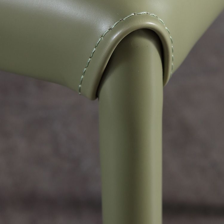 Modern Chair Dining Armless Wingback Chair for Kitchen with Metal Legs Clearhalo 'Dining Chairs' 'Dining Tables & Seating' 'dining_chair' 'furn' 'furn_dining_chair' 'Furniture' 'furniture_dining_chair' 'Kitchen & Dining Furniture' 1200x1200_1882207f-c6ee-468d-8274-c3e5ff004639