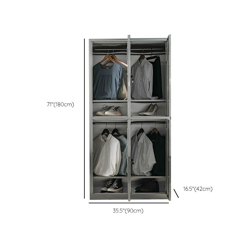 Armoire en métal pour salle de bain armoire de rangement contemporaine avec porte à charnière