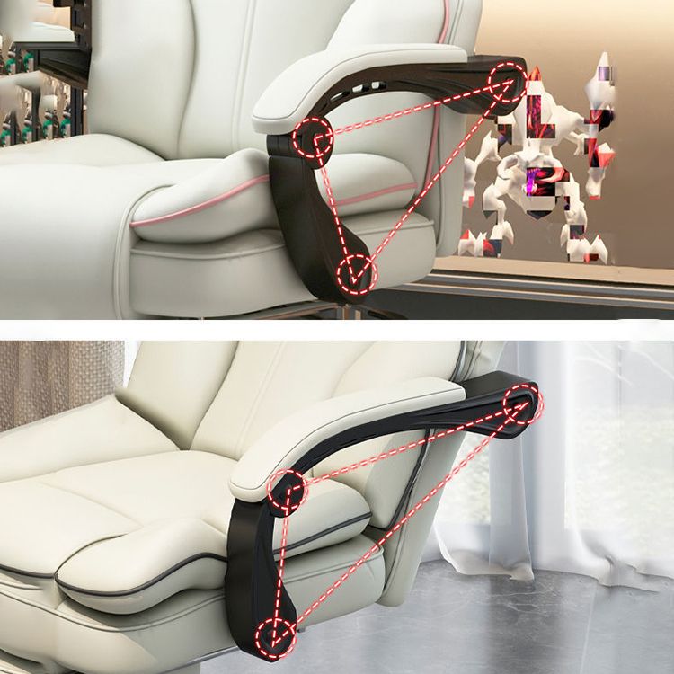 Contemporary High Back Chair Height-adjustable Chair with Wheels Clearhalo 'furn' 'furn_office_chair' 'Furniture' 'Office Chairs' 'Office Furniture' 'office_chair' 1200x1200_1883dcbe-ddcf-44e4-8966-6aba9c9372cf