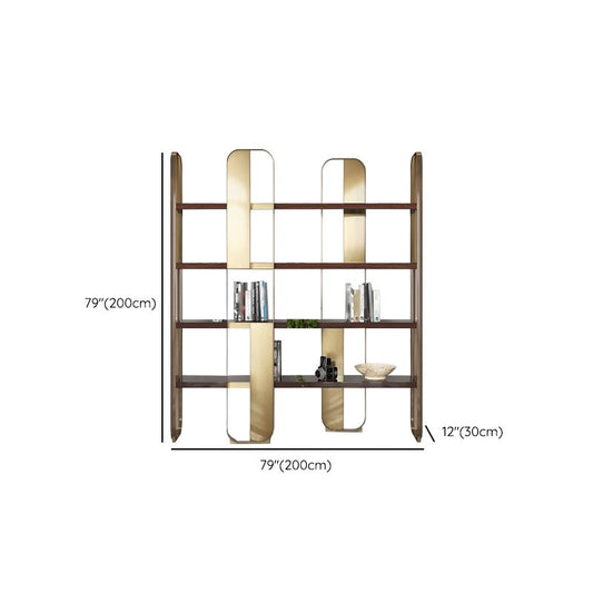 Eigentijdse metalen boekenplank standaard open back boekenkast met planken