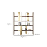 Eigentijdse metalen boekenplank standaard open back boekenkast met planken