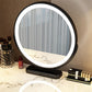 Mirror & 3 Drawers Wood Makeup Vanity Stone Top Dressing Table