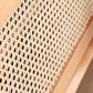Moderne massief houten eettafel Rotan voetstuk eettafel voor eetkamer