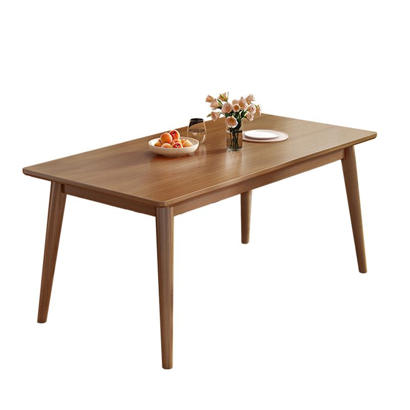 Modern Solid Wood Brown Dining Table Rectangle Shape Standard Dining Table for Kitchen Clearhalo ' dining_table' 'Dining Tables & Seating' 'Dining Tables' 'furn' 'furn_dining_table' 'Furniture' 'furniture_dining_table' 'Kitchen & Dining Furniture' 'kitchen&dining_furn' 'kitchen' 'kitchen_dining_table' 1200x1200_188cf1fa-d84b-414c-b489-8c5e2fdd7b45
