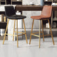 30-inch Glam Iron Barstool Distressed Low Back Indoor Tall Stool with Leather Seat Clearhalo 'Bar Furniture' 'Bar Stools' 'bar_stools' 'furn' 'furn_bar_stools' 'Furniture' 'furniture_bar_stools' 'Kitchen & Dining Furniture' 1200x1200_188ea76f-da96-4a38-8374-b823a8bcd2ba