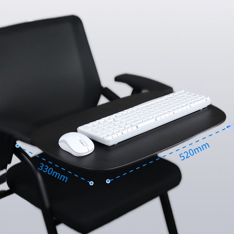 Black Metal Frame Modern Task Chair with Arms Conference Chair with Mid Back Clearhalo 'furn' 'furn_office_chair' 'Furniture' 'furniture_office_chair' 'Office Chairs' 'Office Furniture' 'office_chair' 1200x1200_18918510-1fba-4078-9401-0b7696f83962