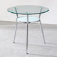 Round Transparent Dining Table Glass Table Modern with 3 Legs Pedestal Clearhalo ' dining_table' 'Dining Tables & Seating' 'Dining Tables' 'furn' 'furn_dining_table' 'Furniture' 'furniture_dining_table' 'Kitchen & Dining Furniture' 'kitchen&dining_furn' 'kitchen' 'kitchen_dining_table' 1200x1200_1891e294-1877-4cc1-96dc-b681305b94aa