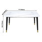 Stone Table Contemporary Style Rectangle Dining Site Table with 4 Legs Clearhalo ' dining_table' 'Dining Tables & Seating' 'Dining Tables' 'furn' 'furn_dining_table' 'Furniture' 'furniture_dining_table' 'Kitchen & Dining Furniture' 'kitchen&dining_furn' 'kitchen' 'kitchen_dining_table' 1200x1200_189536e4-c3ec-4bb1-b8bc-3f5a0de5c235