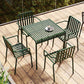 Glam Metal Kitchen and Patio Dining Side Chair Slat Back Arm Chair Clearhalo 'Dining Chairs' 'Dining Tables & Seating' 'dining_chair' 'furn' 'furn_dining_chair' 'Furniture' 'furniture_dining_chair' 'Kitchen & Dining Furniture' 1200x1200_18962894-d49a-441c-97e6-58061749f86c
