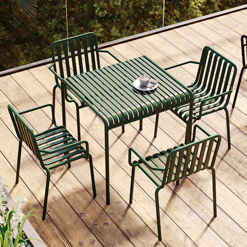 Glam Metal Kitchen and Patio Dining Side Chair Slat Back Arm Chair Clearhalo 'Dining Chairs' 'Dining Tables & Seating' 'dining_chair' 'furn' 'furn_dining_chair' 'Furniture' 'furniture_dining_chair' 'Kitchen & Dining Furniture' 1200x1200_18962894-d49a-441c-97e6-58061749f86c