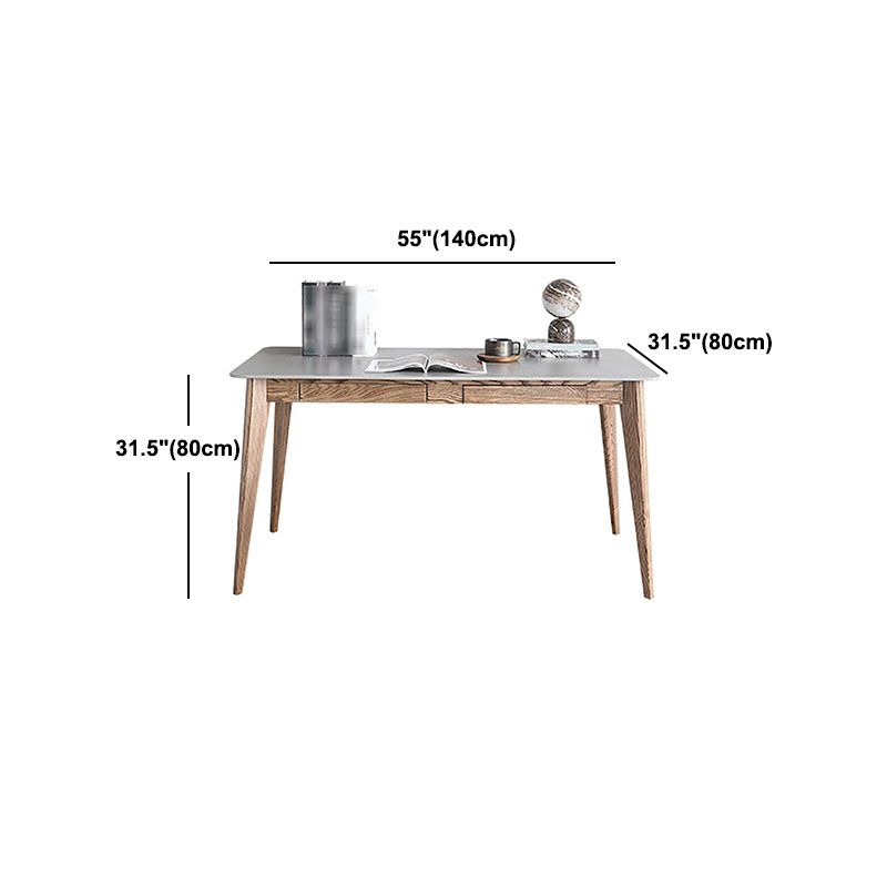 Minimalist 1/4/5/6 Pieces Dining Room Table Rectangular Solid Wood Top Dining Chairs Set Clearhalo 'Dining Room Sets' 'Dining Tables & Seating' 'dining_room_set' 'furn' 'furn_dining_room_set' 'Furniture' 'furniture_dining_room_set' 'Kitchen & Dining Furniture' 'kitchen&dining_furn' 'kitchen' 1200x1200_1896a33e-0358-40d3-aec8-4f77ec571d36