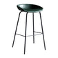 Contemporary Metal Barstool Leather Fabric Counter Stool with 4 Legs