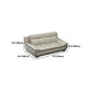 Oreiller tufted top bras sectionnel modernisme beige authentique canapé en cuir et chaise