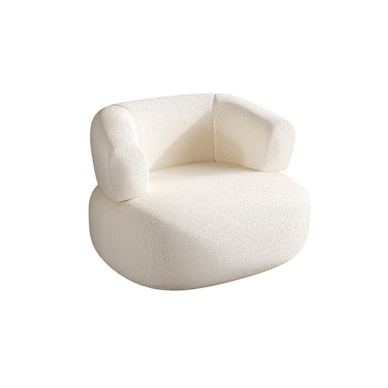 Wit hedendaagse strakke achterbank Schuin schuine arm gebogen bank