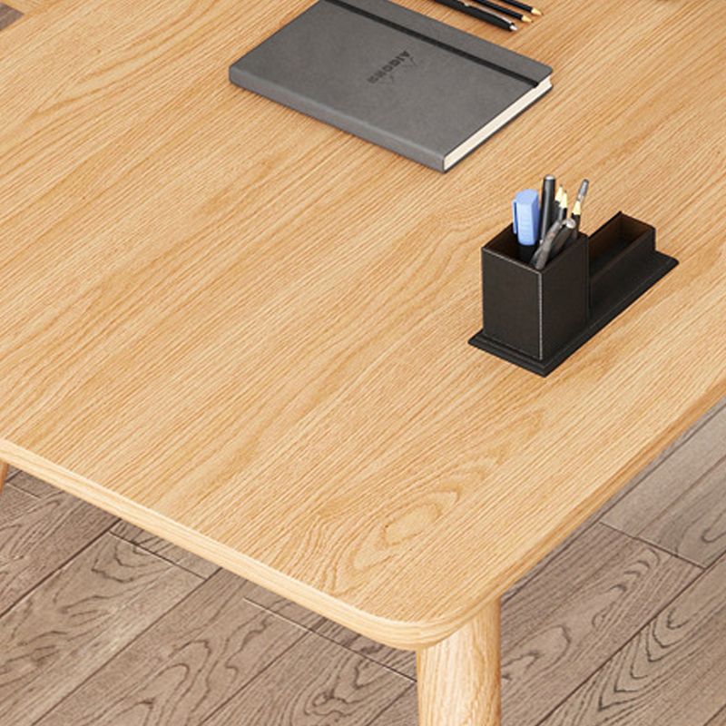 Table à manger contemporaine en bois massif Table à manger naturelle pour salle à manger
