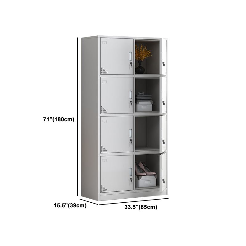 Armadio per armadio in metallo armadio contemporaneo incernierato