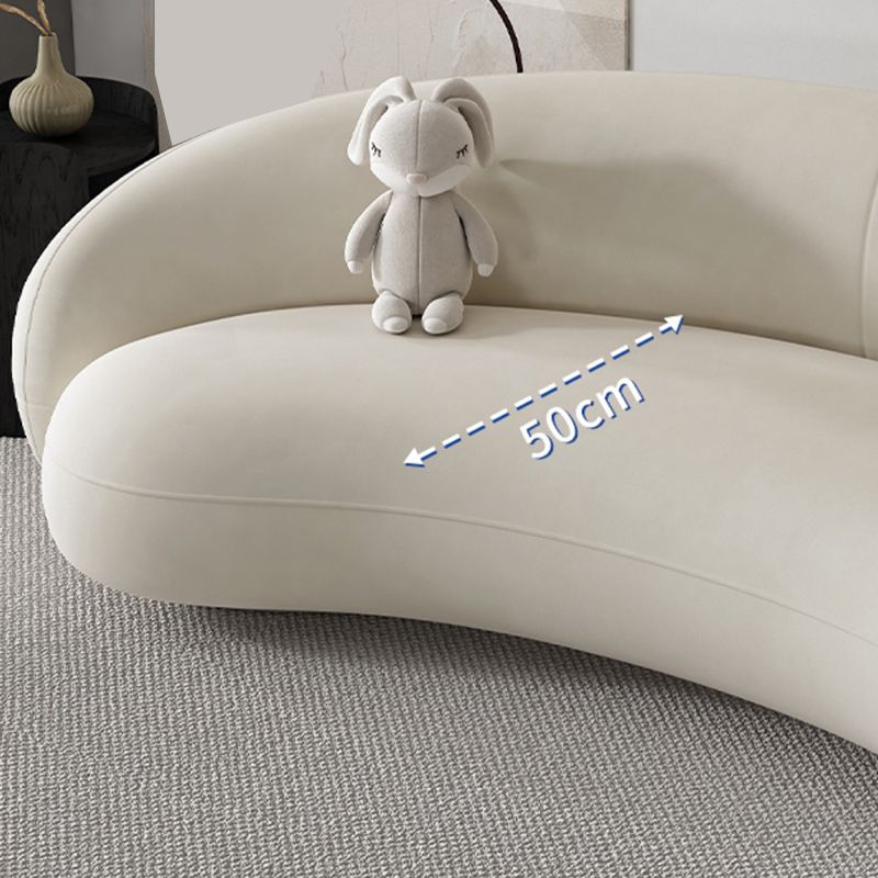 Sofá de brazo de pendiente de terciopelo contemporáneo de 23.62 "para sala de estar para sala de estar