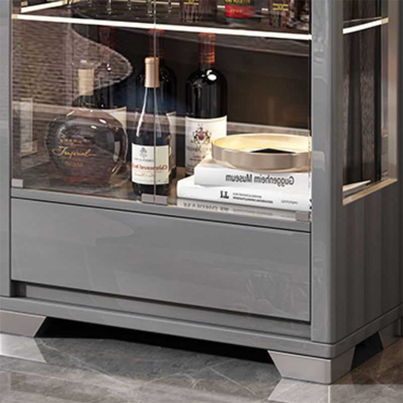 Mobile moderno curioso in legno porte in vetro mobile per soggiorno per soggiorno