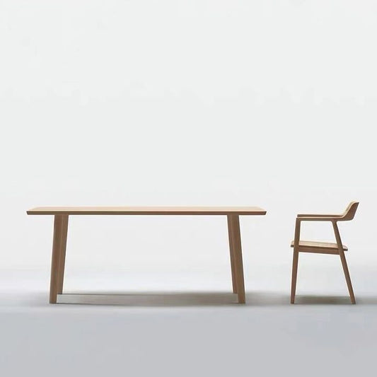 Rectángulo 4 patas Mesa de comedor Mesa de comedor de madera maciza moderna