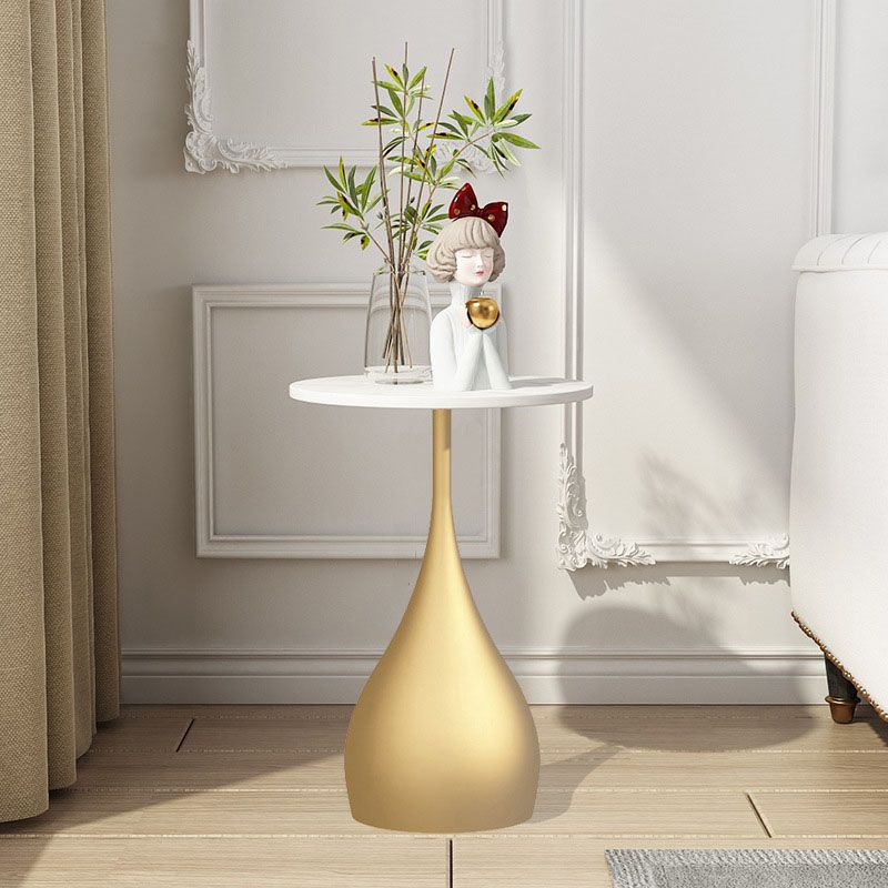 Mesa de extremo redonda de estilo contemporáneo Sofá de metal Sofá Tabla de acento