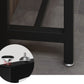 Ensemble de Table de Bar moderne 1/5 pièces, Table de comptoir rectangulaire en plastique et bois avec tabourets hauts