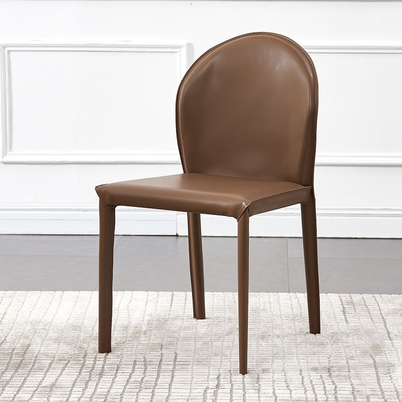 Contemporary Kitchen Dining Side Chair Matte Finish Dining Chair Clearhalo 'Dining Chairs' 'Dining Tables & Seating' 'dining_chair' 'furn' 'furn_dining_chair' 'Furniture' 'Kitchen & Dining Furniture' 1200x1200_18a04cb7-8563-46cb-adf1-e79cb8a75834