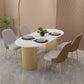 Traditional Luxury Dining Table Oval Double Pedestal Dining Table Clearhalo 'Dining Tables & Seating' 'Dining Tables' 'dining_table' 'furn' 'furn_dining_table' 'Furniture' 'furniture_dining_table' 'Kitchen & Dining Furniture' 'kitchen' 'kitchen_dining_table' 1200x1200_18a094da-908a-4e1b-9465-e276c2383173