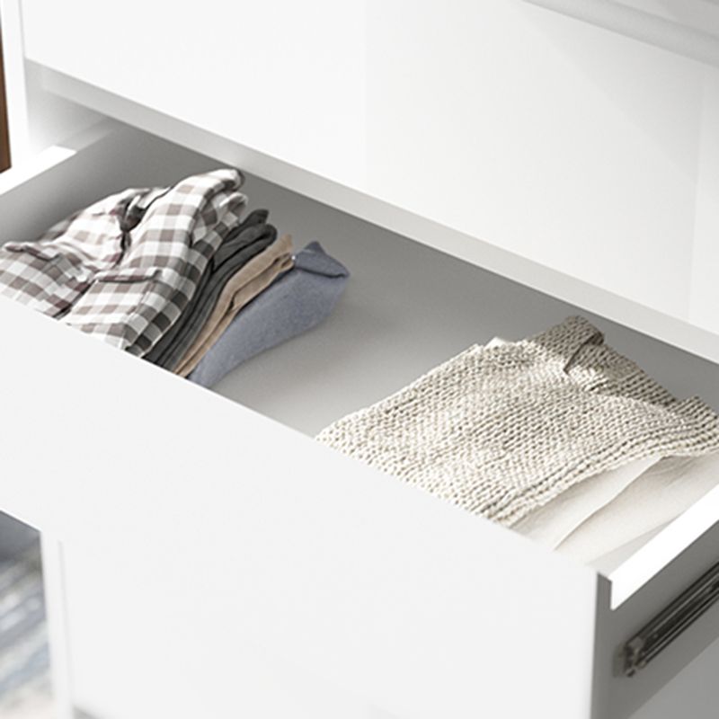 Modern 23.62" L Accent Chest with Drawers and Black Bracket Legs Clearhalo 'Cabinets & Chests' 'cabinets_chests' 'furn' 'furn_cabinets_chests' 'Furniture' 'Living Room Furniture' 1200x1200_18a0a9a4-8c75-43ba-a7c9-5fc4a62ebc86