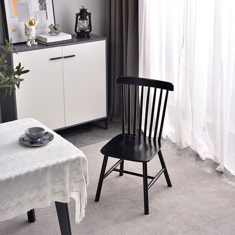 Contemporary Rubberwood Side Chair Wood Windsor Back Dining Chair (Set of 2) Clearhalo ' kitchen&dining_furn' 'Dining Chairs' 'Dining Tables & Seating' 'dining_chair' 'furn' 'furn_dining_chair' 'Furniture' 'furniture_dining_chair' 'Kitchen & Dining Furniture' 'kitchen' 1200x1200_18a0cfb0-5d14-49bb-ab0c-2ad1961decdb