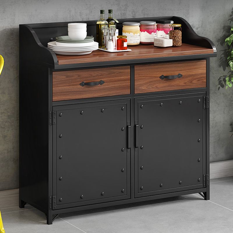 Server per cornici del server di pranzo in legno con 2 cassetti e archiviazione