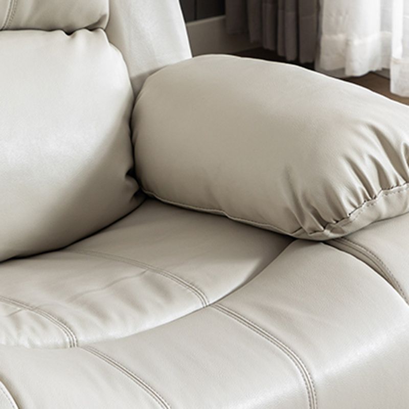 Sedia a schiera di botton a push di potenza contemporanea Reclina in pelle