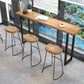 Brown Modern Style Table Pine Wood and Iron Breakroom Bar Table Clearhalo 'Bar Furniture' 'Bar Tables' 'bar_tables' 'furn' 'furn_bar_tables' 'Furniture' 'furniture_bar_tables' 'Kitchen & Dining Furniture' 1200x1200_18a217a1-e6f1-4bc6-92a0-2a5d7717f51d